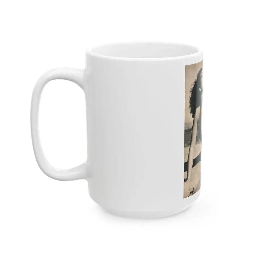 Joanne Arnold #87 - Pages 1 of 3 with, 1 Full Page B&W Photo from Cover Girls Models Mag. '51 (Vintage Female Icon) White Coffee Mug - Go Mug Yourself