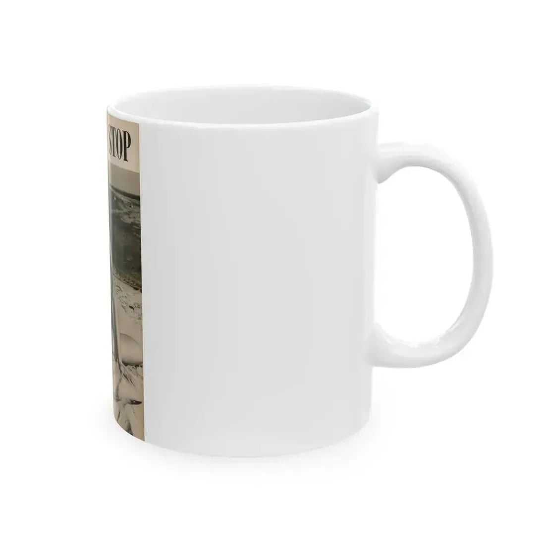 Joanne Arnold #88 - Pages 2 & 3 of 3 with, 1 Full B&W Centerfold Photo (Vintage Female Icon) White Coffee Mug - Go Mug Yourself