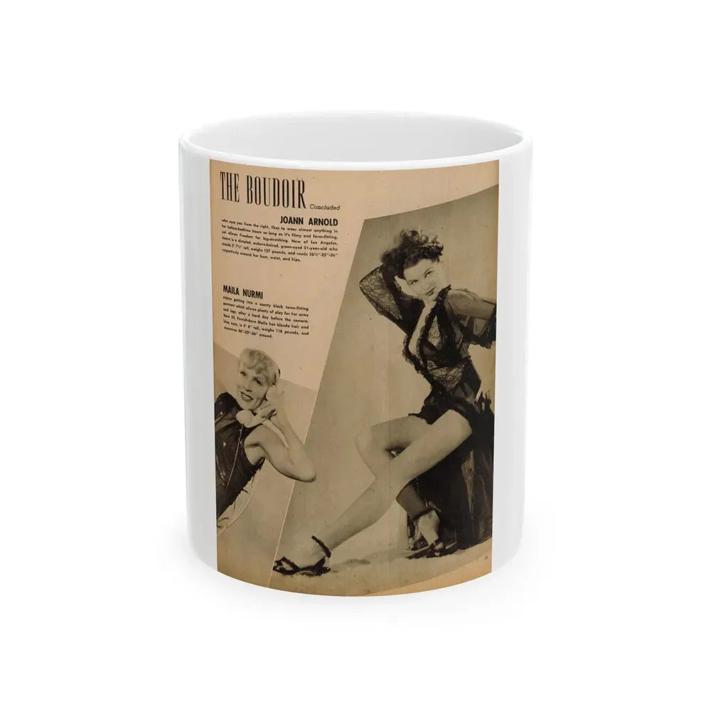 Joanne Arnold #99 - (Vintage Female Icon) White Coffee Mug 11oz - Go Mug Yourself
