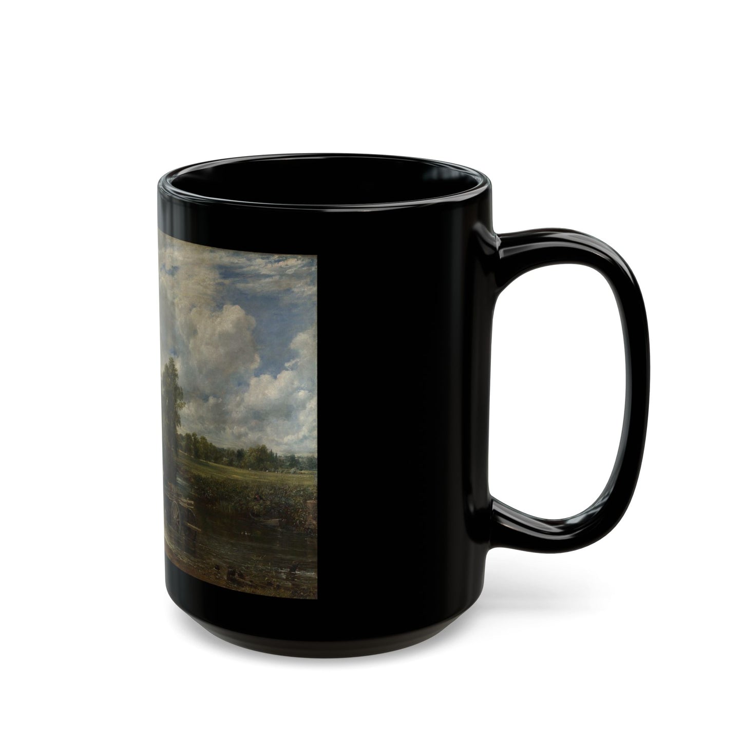 John Constable (1776-1837) The Hay Wain - Black Coffee Mug-Go Mug Yourself