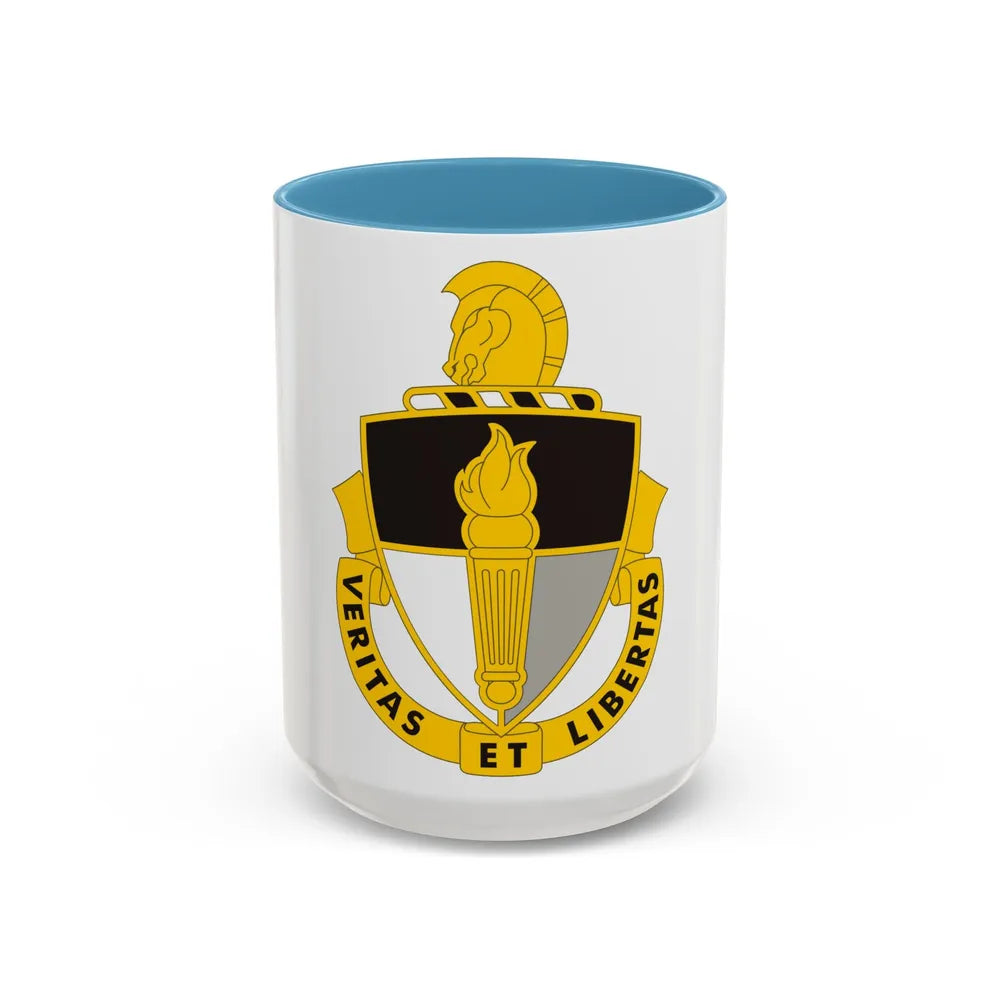 John F. Kennedy Special Warfare Center (U.S. Army) Accent Coffee Mug 15oz Light Blue - Go Mug Yourself