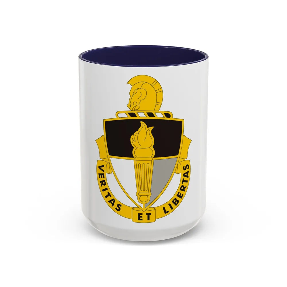 John F. Kennedy Special Warfare Center (U.S. Army) Accent Coffee Mug 15oz Navy - Go Mug Yourself