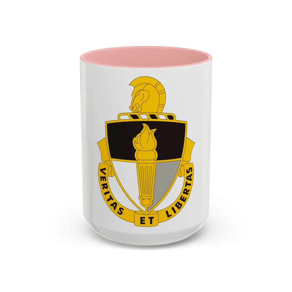 John F. Kennedy Special Warfare Center (U.S. Army) Accent Coffee Mug 15oz Pink - Go Mug Yourself