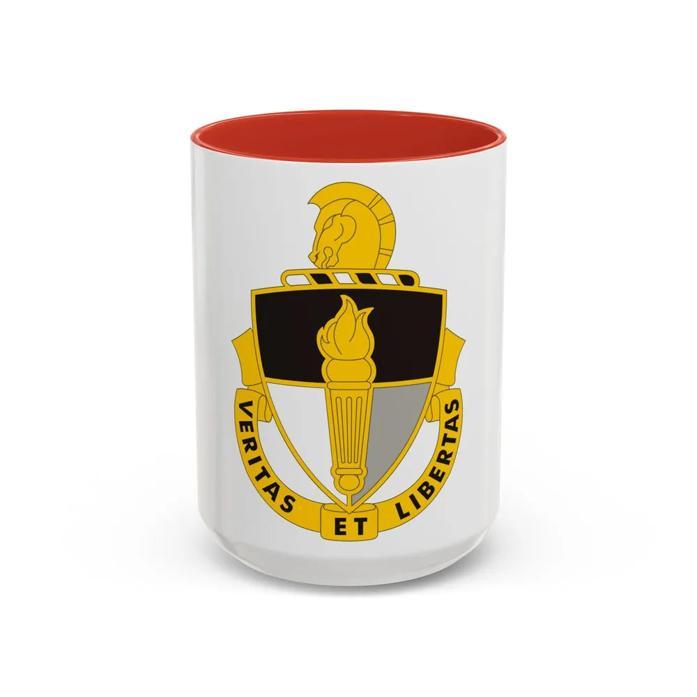 John F. Kennedy Special Warfare Center (U.S. Army) Accent Coffee Mug 15oz Red - Go Mug Yourself