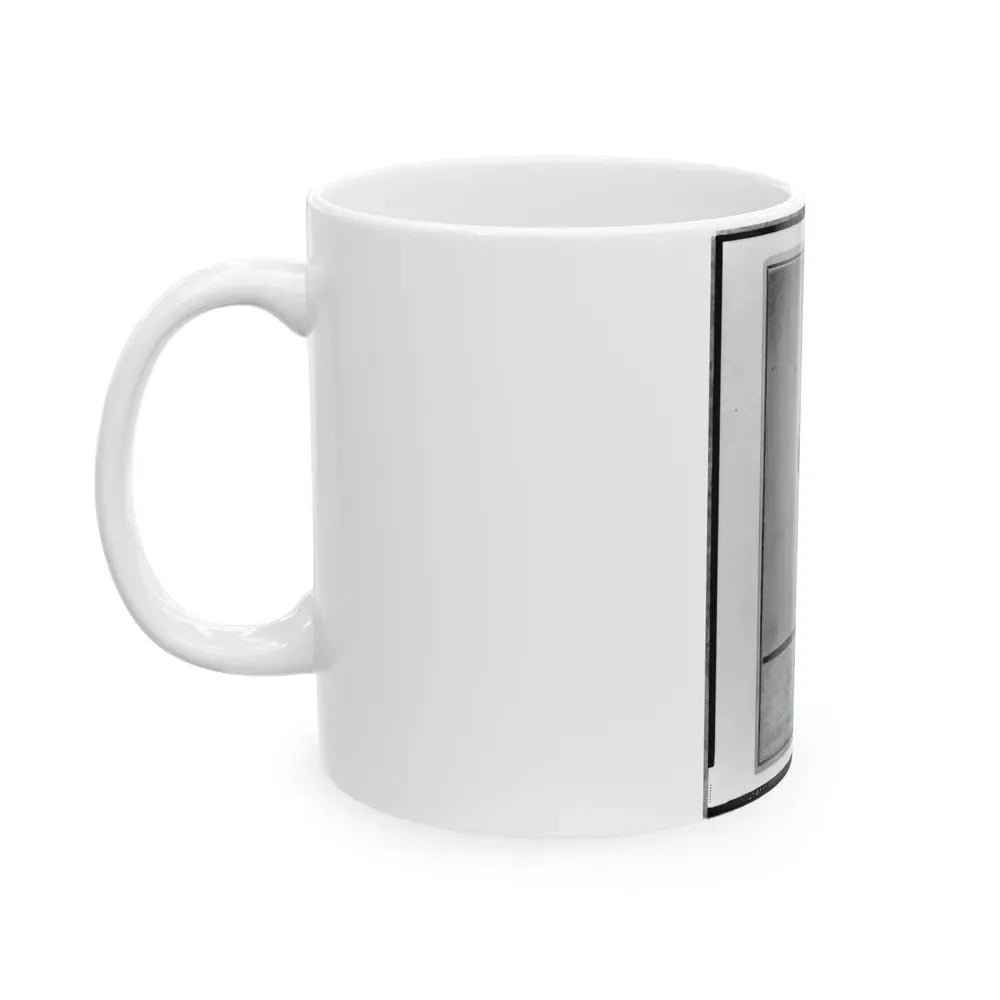 John Longnecker, Full-Length Portrait, Standing, With Arms Folded Across Chest, Facing Left (U.S. Civil War) White Coffee Mug - Go Mug Yourself