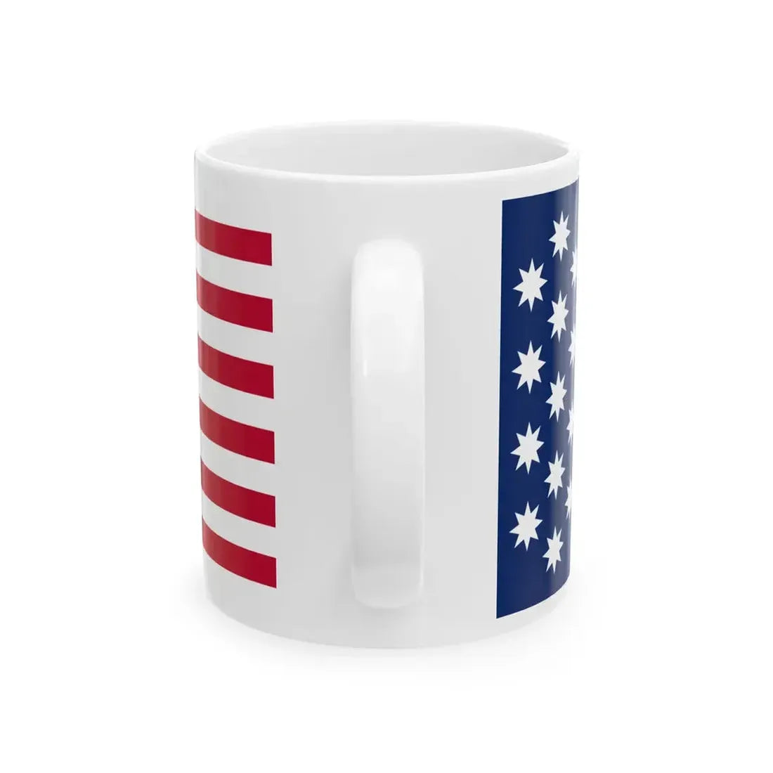 John Shaw Flag White First (United States) White Coffee Mug - Go Mug Yourself