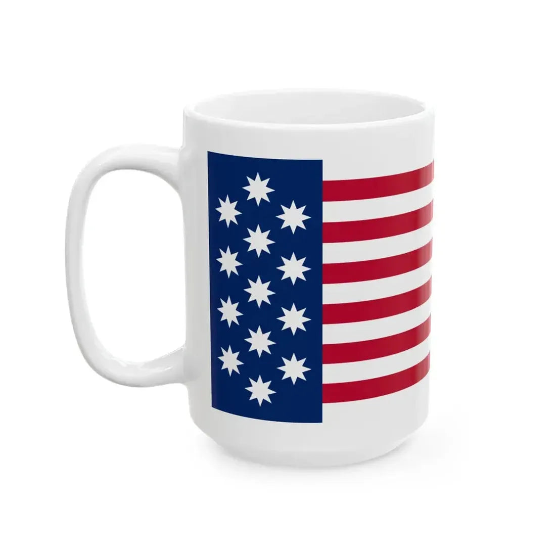 John Shaw Flag White First (United States) White Coffee Mug - Go Mug Yourself
