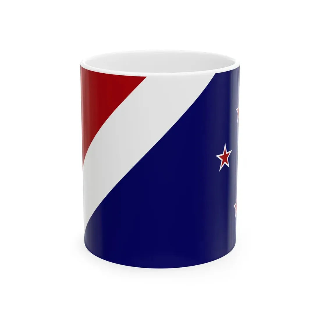 John Trafts New Zealand Flag (New Zealand) White Coffee Mug 11oz - Go Mug Yourself