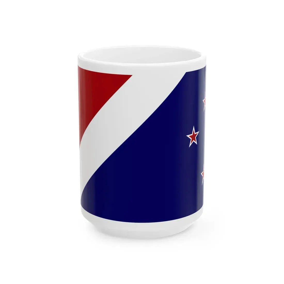 John Trafts New Zealand Flag (New Zealand) White Coffee Mug 15oz - Go Mug Yourself