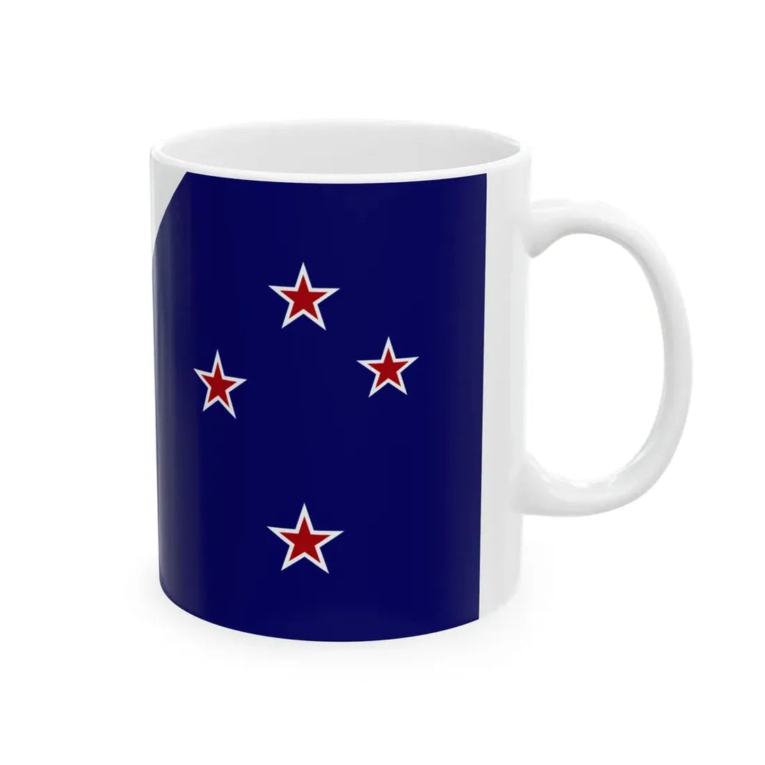 John Trafts New Zealand Flag (New Zealand) White Coffee Mug - Go Mug Yourself
