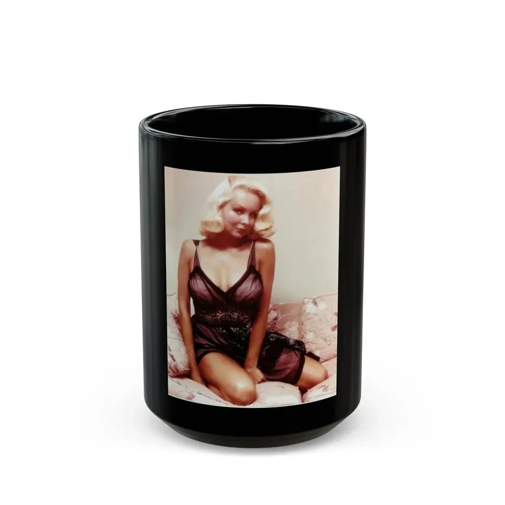 Joi Lansing #01 (Vintage Female Icon) Black Coffee Mug 15oz - Go Mug Yourself