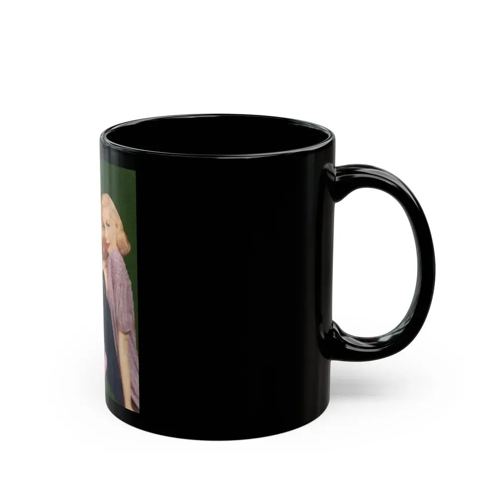 Joi Lansing #101 (Vintage Female Icon) Black Coffee Mug - Go Mug Yourself