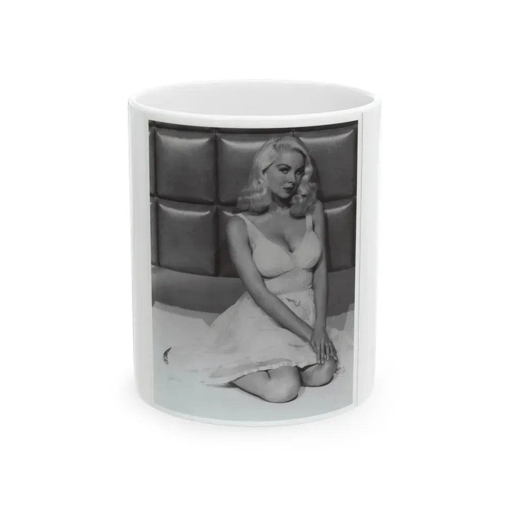 Joi Lansing #102 (Vintage Female Icon) White Coffee Mug 11oz - Go Mug Yourself