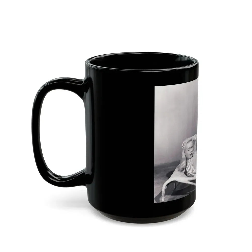 Joi Lansing #175 (Vintage Female Icon) Black Coffee Mug - Go Mug Yourself