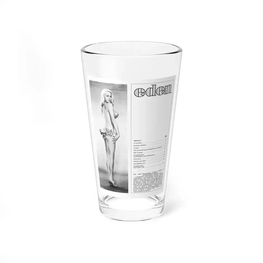 Joi Lansing #181 (Vintage Female Icon) Pint Glass 16oz 16oz - Go Mug Yourself