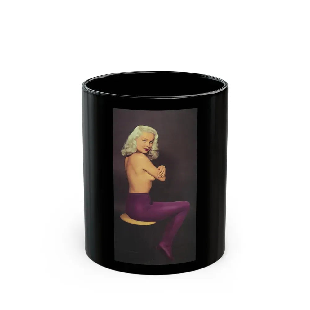 Joi Lansing #186 (Vintage Female Icon) Black Coffee Mug 11oz - Go Mug Yourself