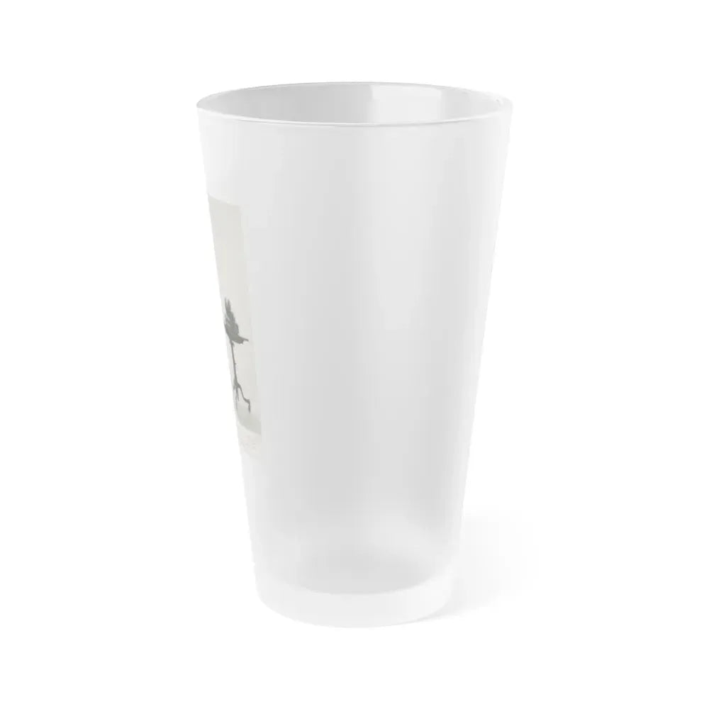 Joi Lansing #212 (Vintage Female Icon) Frosted Pint Glass 16oz - Go Mug Yourself