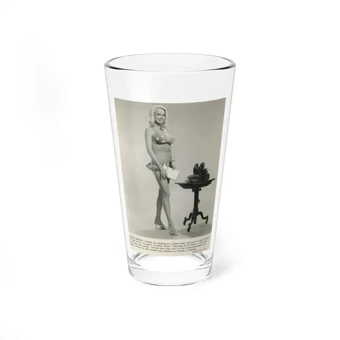Joi Lansing #212 (Vintage Female Icon) Pint Glass 16oz 16oz - Go Mug Yourself
