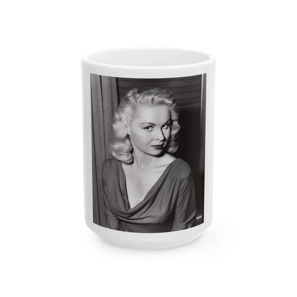 Joi Lansing #220 (Vintage Female Icon) White Coffee Mug 15oz - Go Mug Yourself