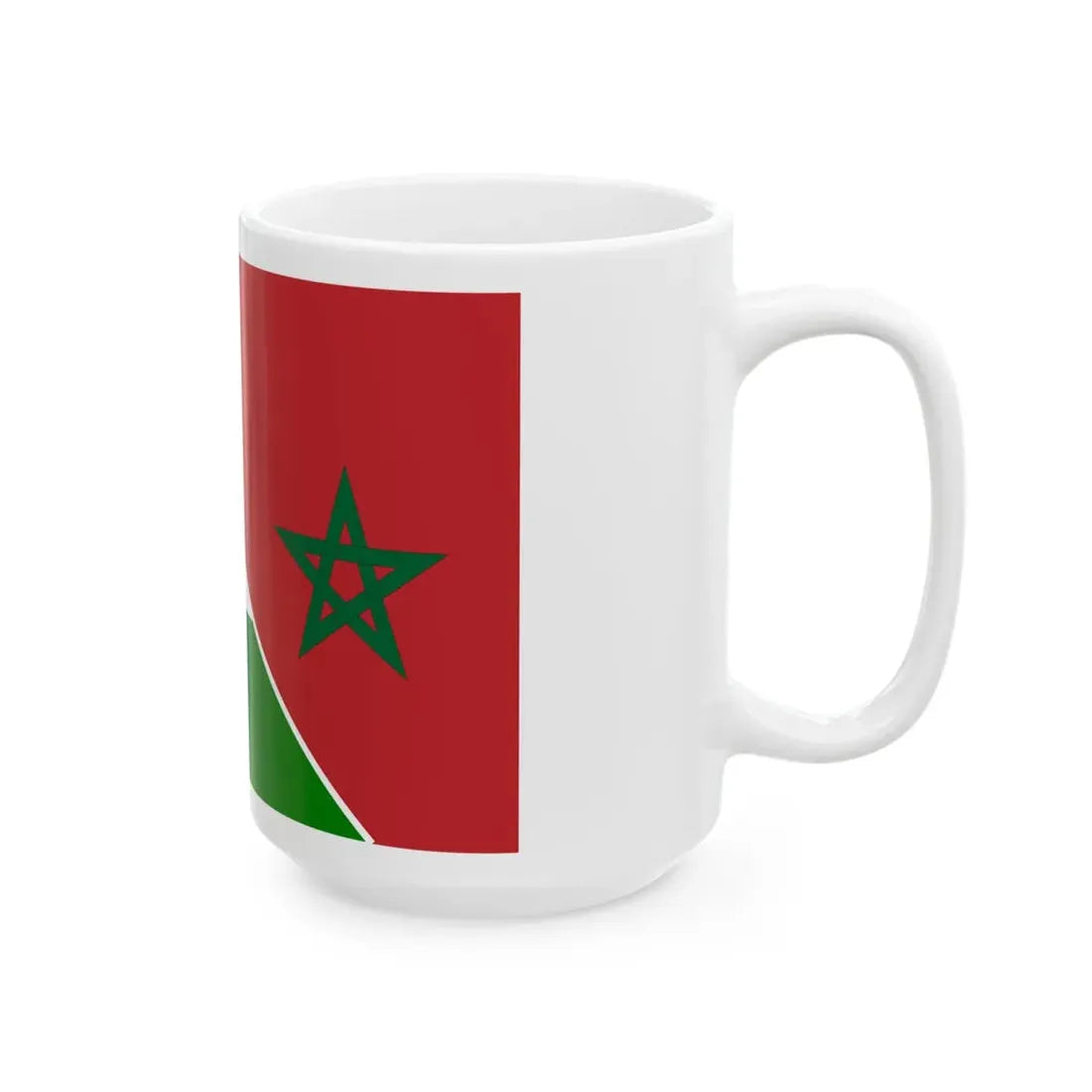 Joined flags for Western Sahara (Morocco) White Coffee Mug - Go Mug Yourself