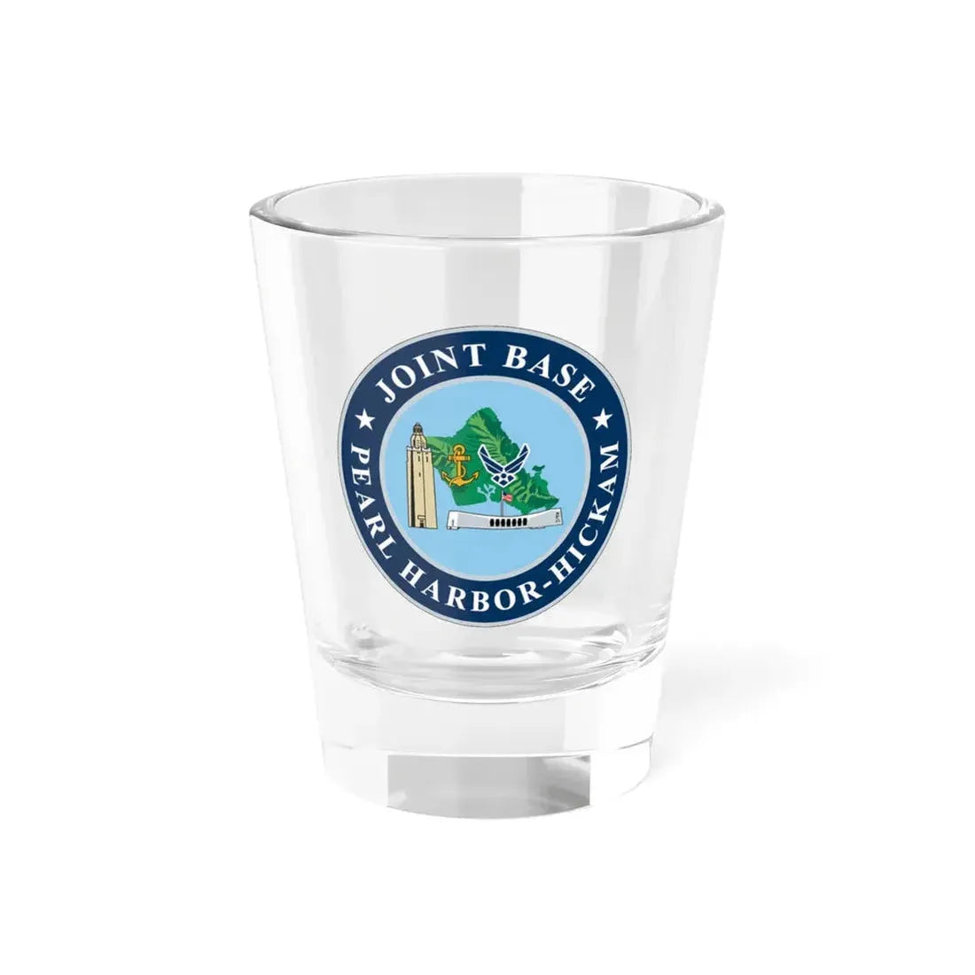 Joint Base Pearl Harbor Hickam (U.S. Navy) Shot Glass 1.5oz 1.5oz - Go Mug Yourself
