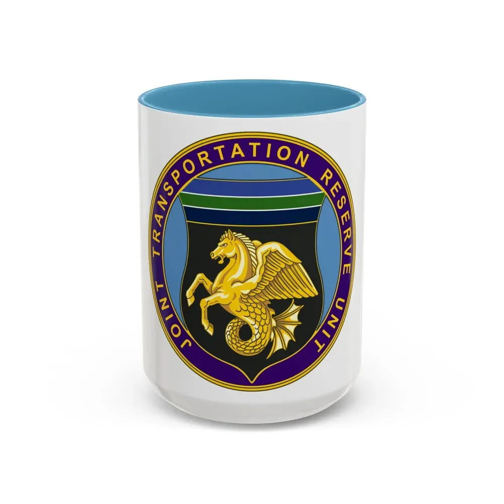 Joint Transportation Reserve Unit (U.S. Army) Accent Coffee Mug 15oz Light Blue - Go Mug Yourself