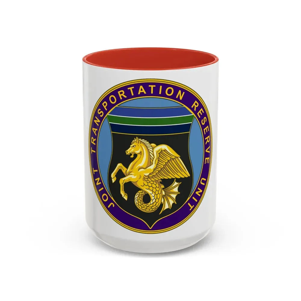 Joint Transportation Reserve Unit (U.S. Army) Accent Coffee Mug 15oz Red - Go Mug Yourself