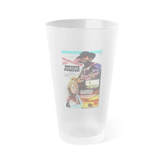 JOSHUA 1976 Movie Poster - Frosted Pint Glass 16oz 16oz Frosted - Go Mug Yourself