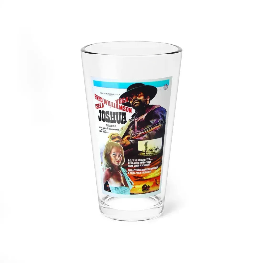 JOSHUA 1976 Movie Poster - Pint Glass 16oz 16oz - Go Mug Yourself