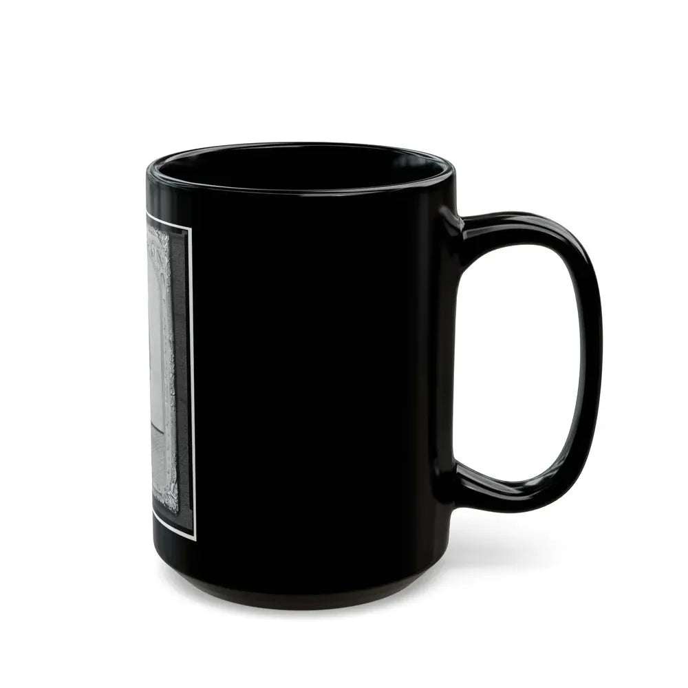 Josua P. Graffam, Sgt., 1st D.C. & 1st Maine Cavalry, Co. B., U.S.A., Full-Length Portrait, Facing Front (U.S. Civil War) Black Coffee Mug - Go Mug Yourself