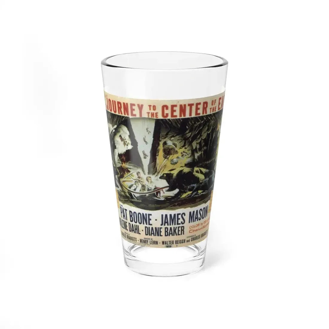 JOURNEY TO THE CENTER OF THE EARTH (2) 1959 Movie Poster - Pint Glass 16oz 16oz - Go Mug Yourself