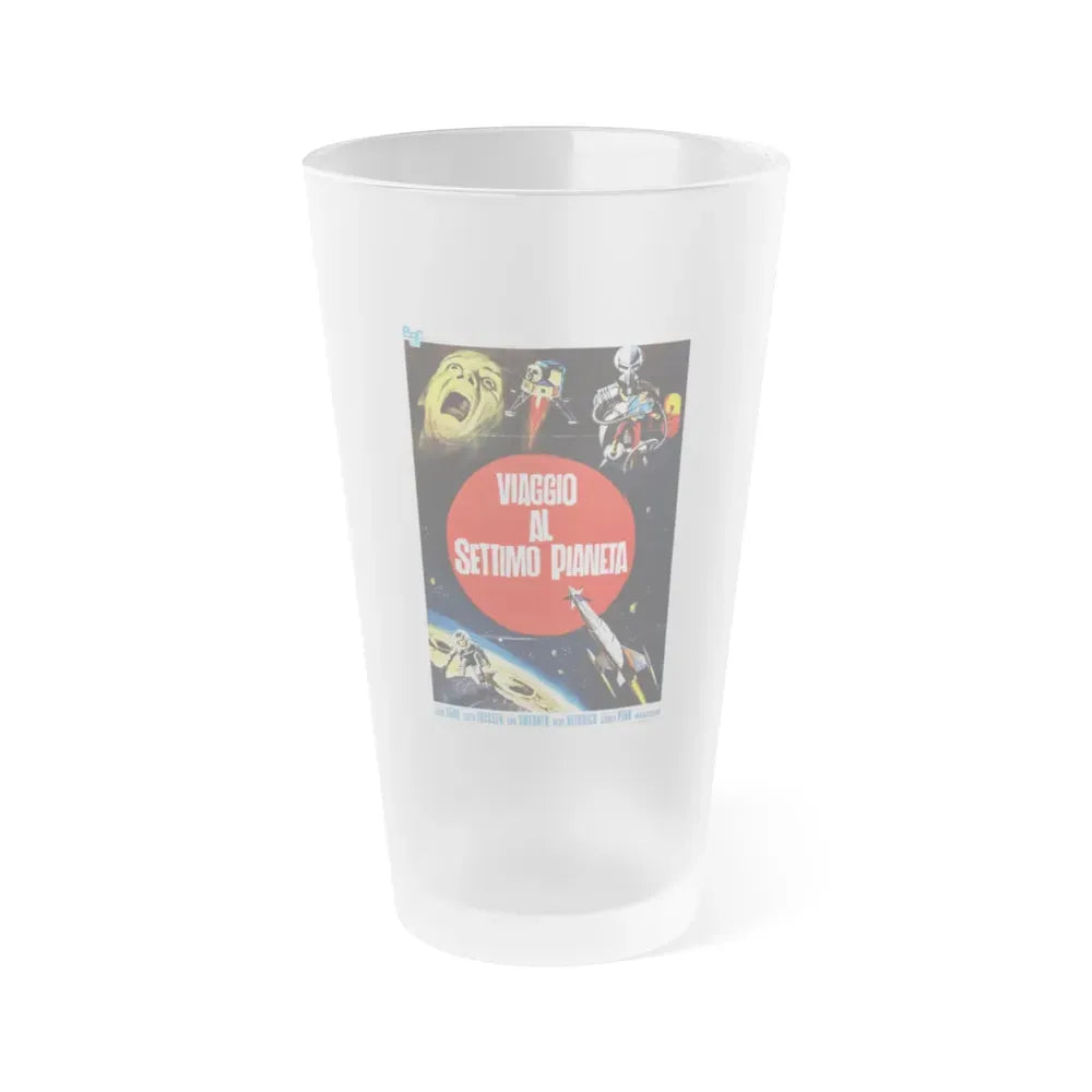 JOURNEY TO THE SEVENTH PLANET (ITALIAN) 2 1962 Movie Poster - Frosted Pint Glass 16oz 16oz Frosted - Go Mug Yourself