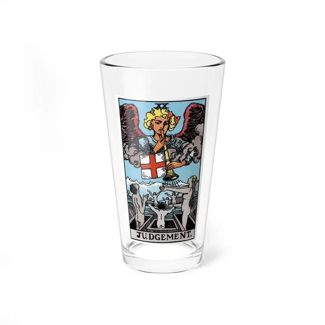 Judgement (Tarot Card) Pint Glass 16oz 16oz - Go Mug Yourself