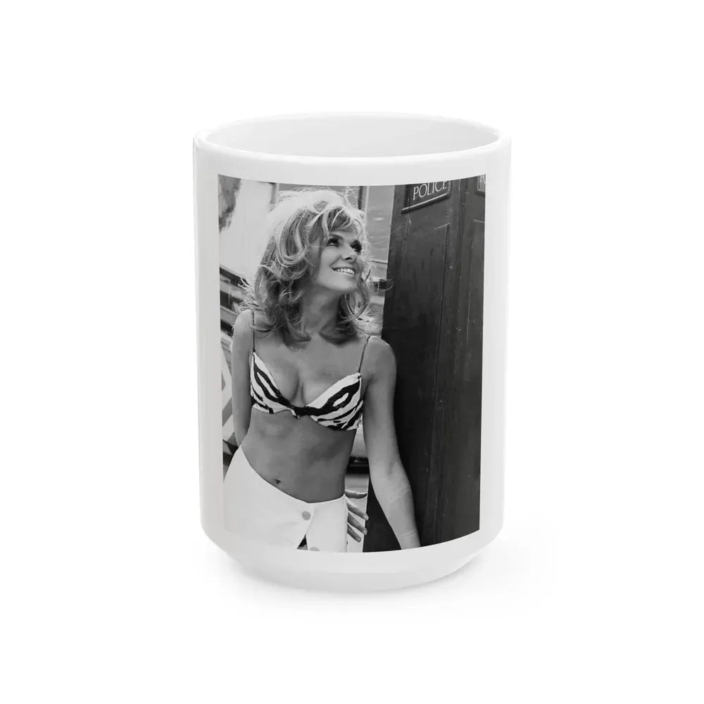 Julie Ege #08 (Vintage Female Icon) White Coffee Mug 15oz - Go Mug Yourself