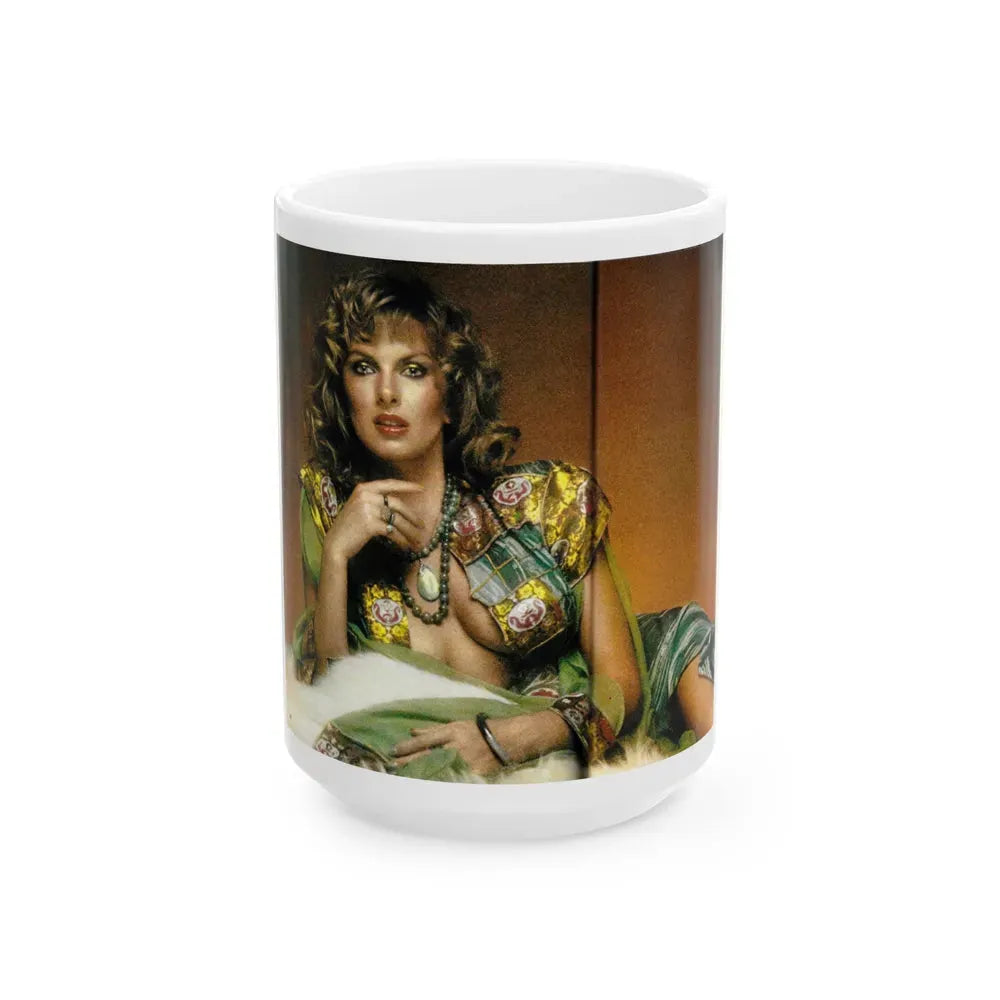 Julie Ege #120 (Vintage Female Icon) White Coffee Mug 15oz - Go Mug Yourself