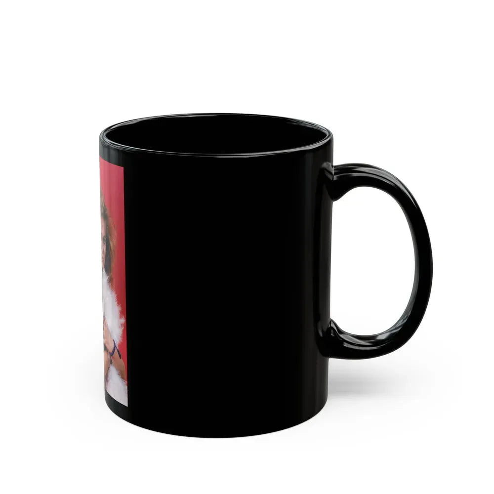 Julie Ege #149 (Vintage Female Icon) Black Coffee Mug - Go Mug Yourself