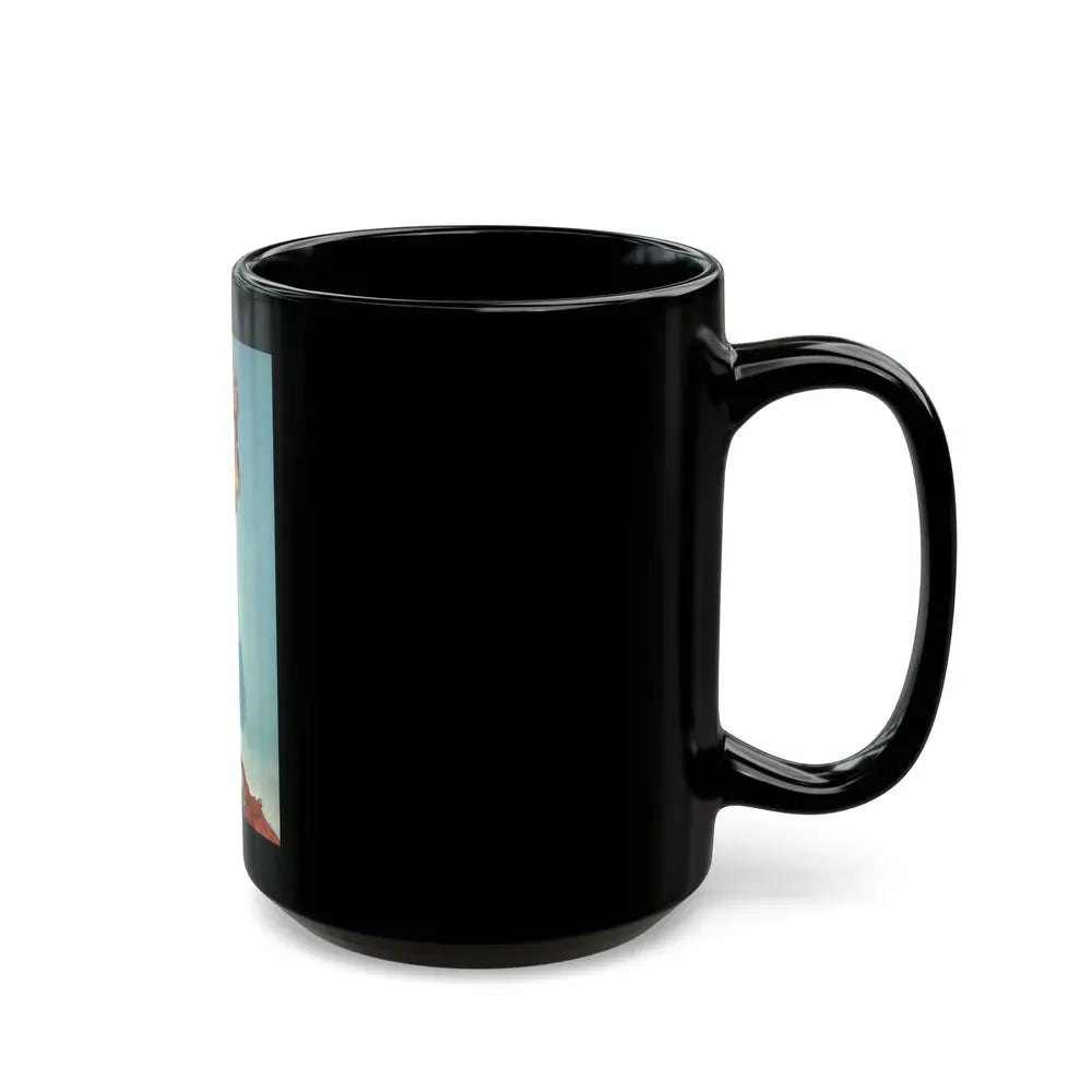 Julie Ege #150 (Vintage Female Icon) Black Coffee Mug - Go Mug Yourself
