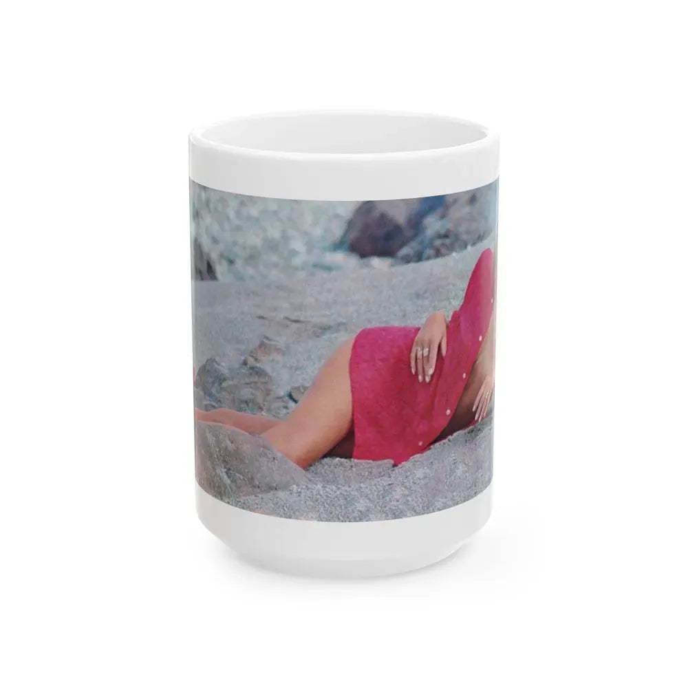 Julie Ege #181 (Vintage Female Icon) White Coffee Mug 15oz - Go Mug Yourself