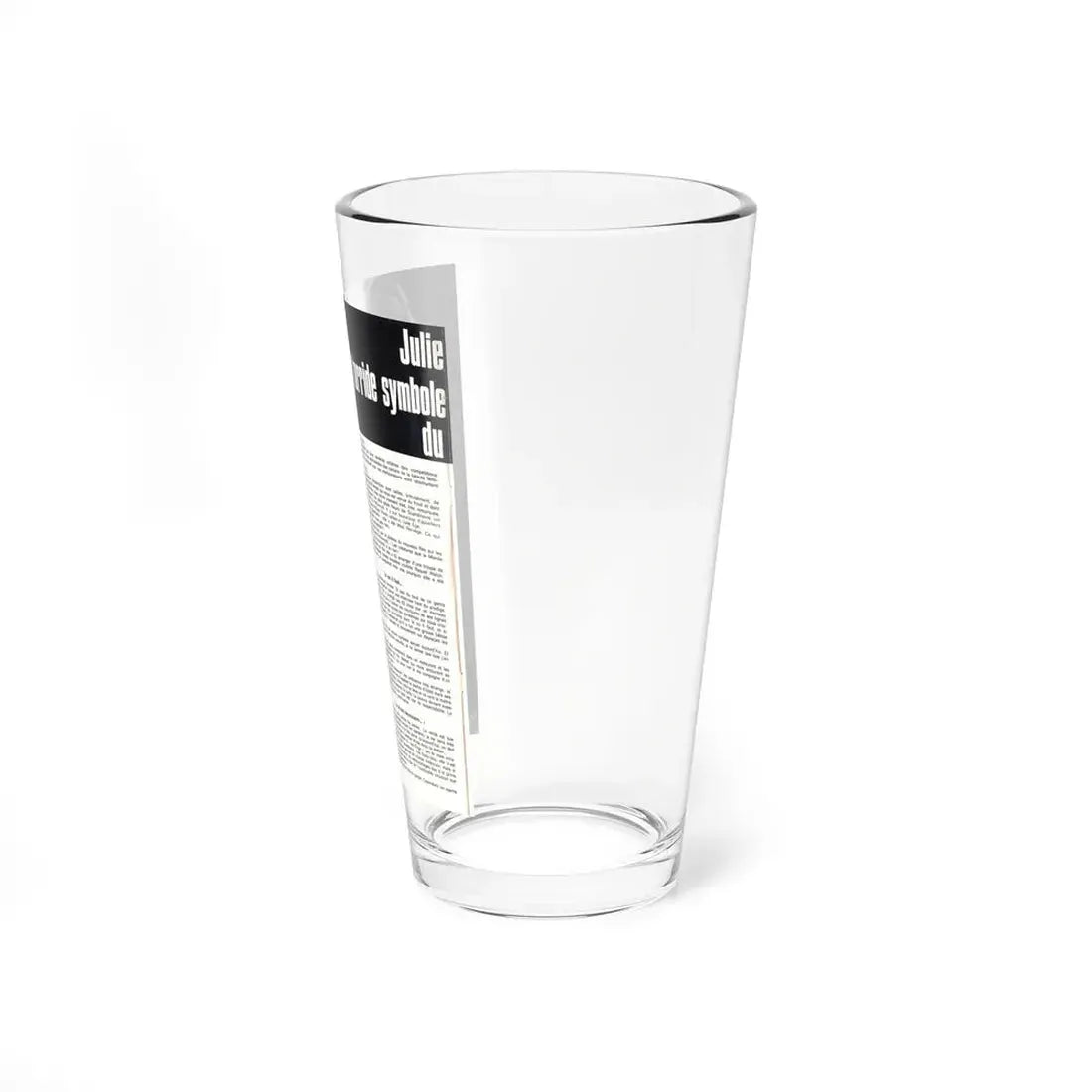 Julie Ege #186 (Vintage Female Icon) Pint Glass 16oz - Go Mug Yourself