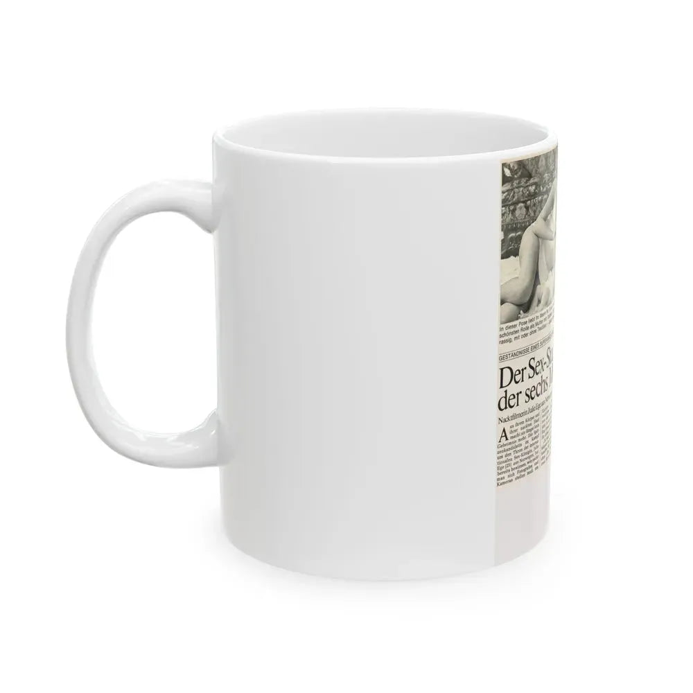 Julie Ege #189 (Vintage Female Icon) White Coffee Mug - Go Mug Yourself