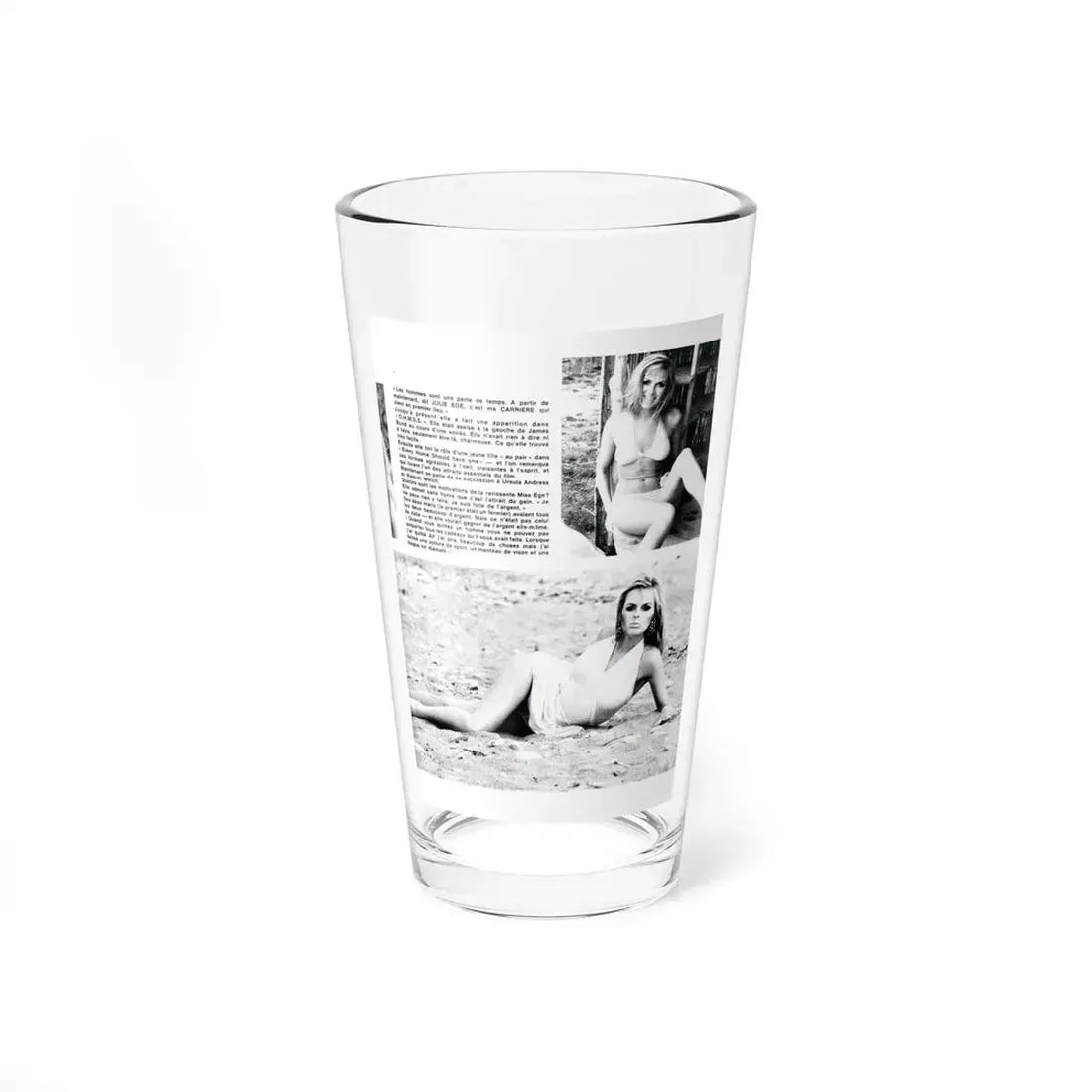 Julie Ege #201 (Vintage Female Icon) Pint Glass 16oz 16oz - Go Mug Yourself