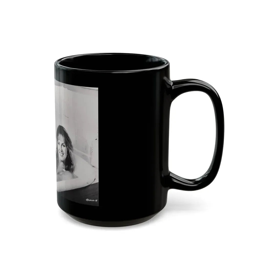 Julie Ege #206 (Vintage Female Icon) Black Coffee Mug - Go Mug Yourself