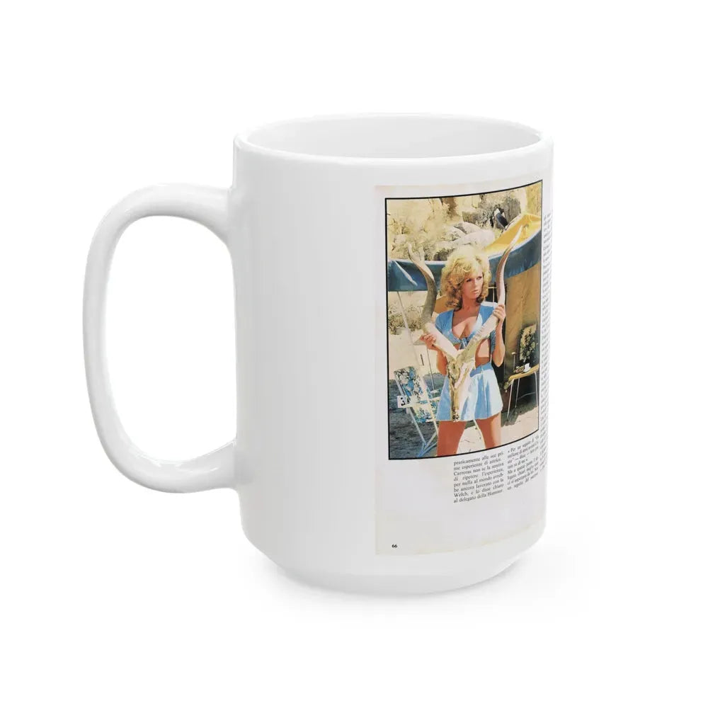 Julie Ege #211 (Vintage Female Icon) White Coffee Mug - Go Mug Yourself