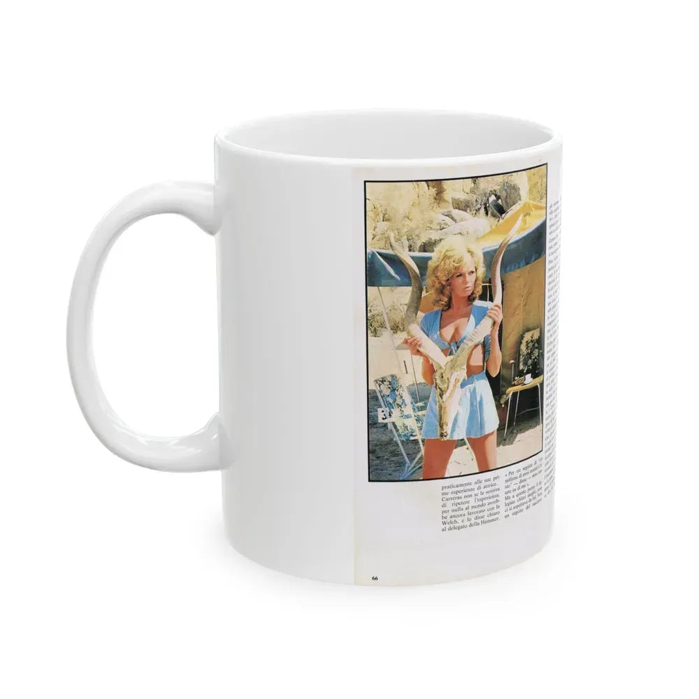 Julie Ege #211 (Vintage Female Icon) White Coffee Mug - Go Mug Yourself