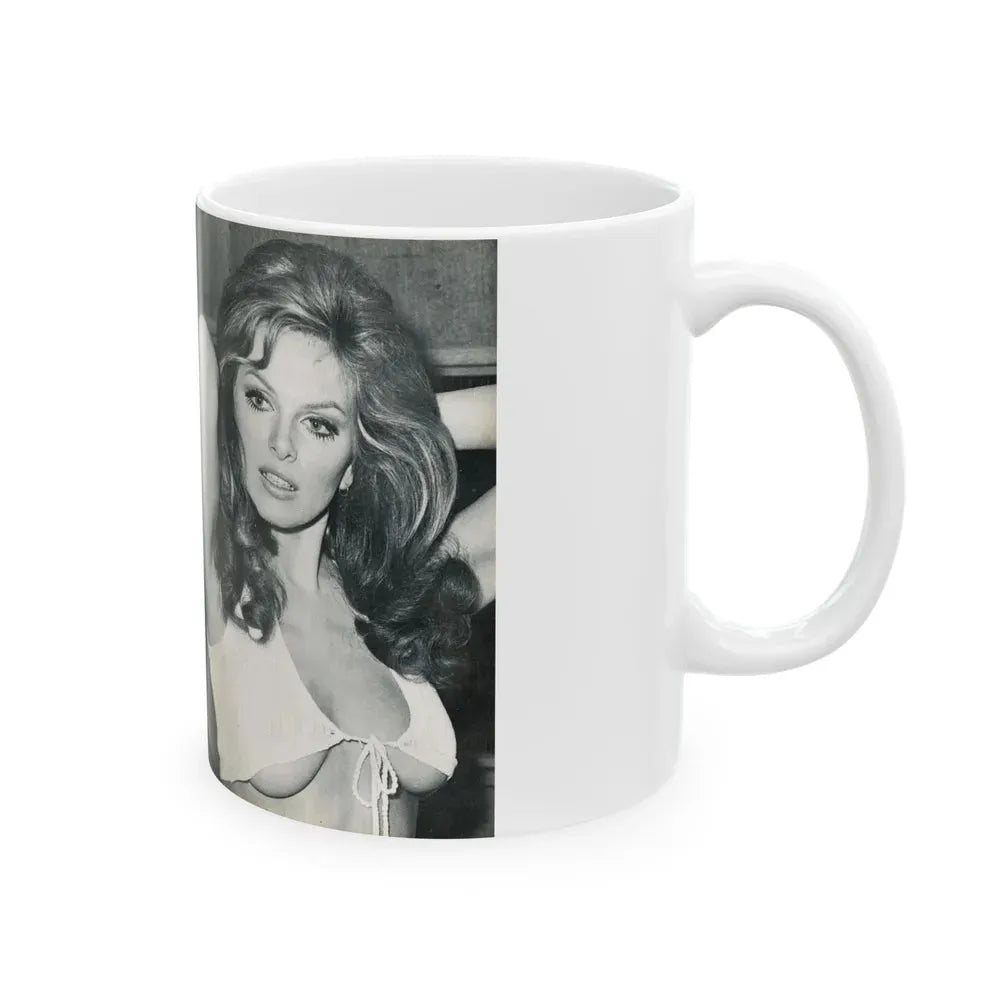 Julie Ege #211 (Vintage Female Icon) White Coffee Mug - Go Mug Yourself
