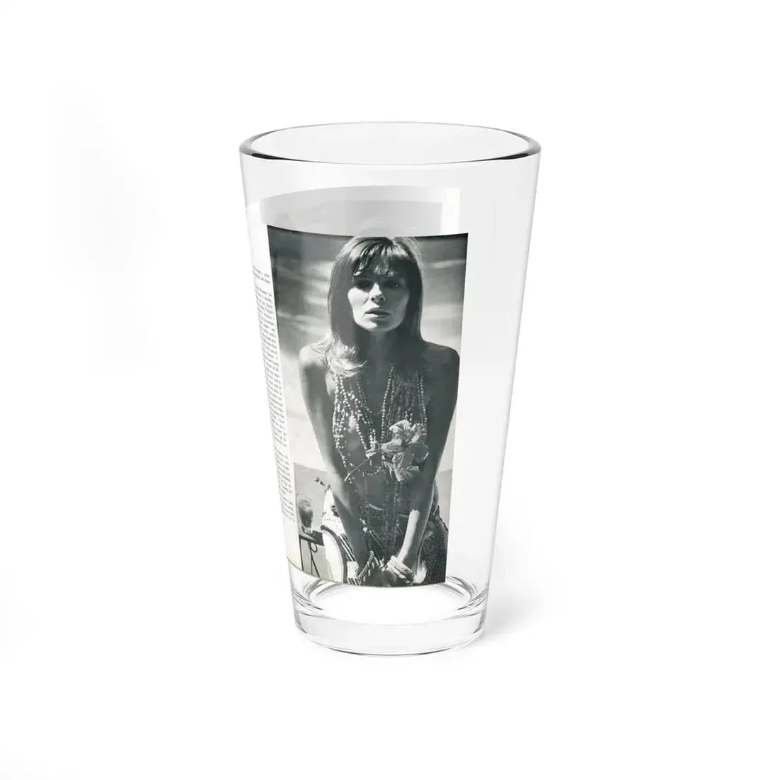 Julie Ege #212 (Vintage Female Icon) Pint Glass 16oz - Go Mug Yourself