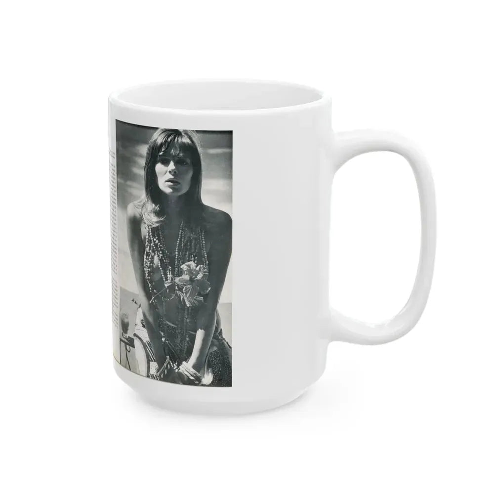 Julie Ege #212 (Vintage Female Icon) White Coffee Mug - Go Mug Yourself