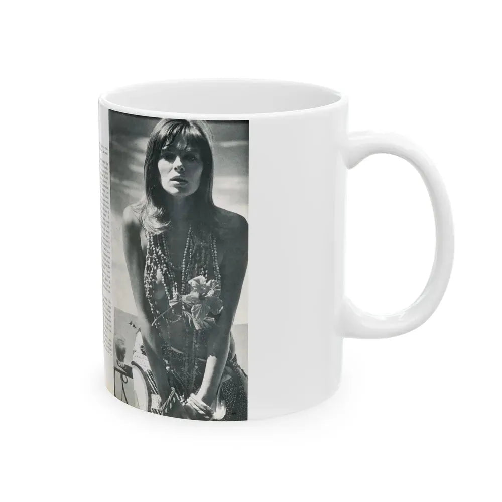Julie Ege #212 (Vintage Female Icon) White Coffee Mug - Go Mug Yourself