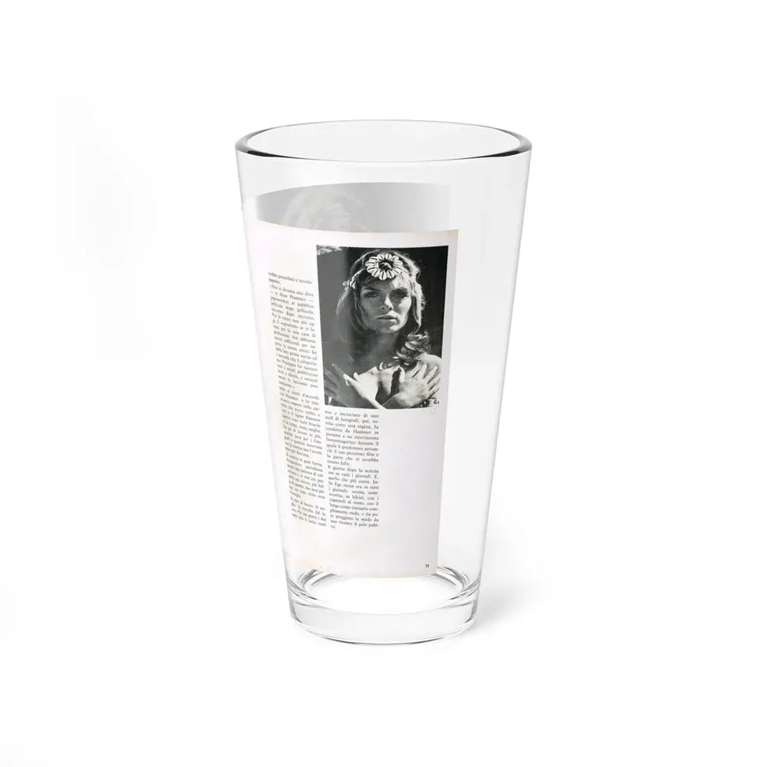 Julie Ege #213 (Vintage Female Icon) Pint Glass 16oz - Go Mug Yourself