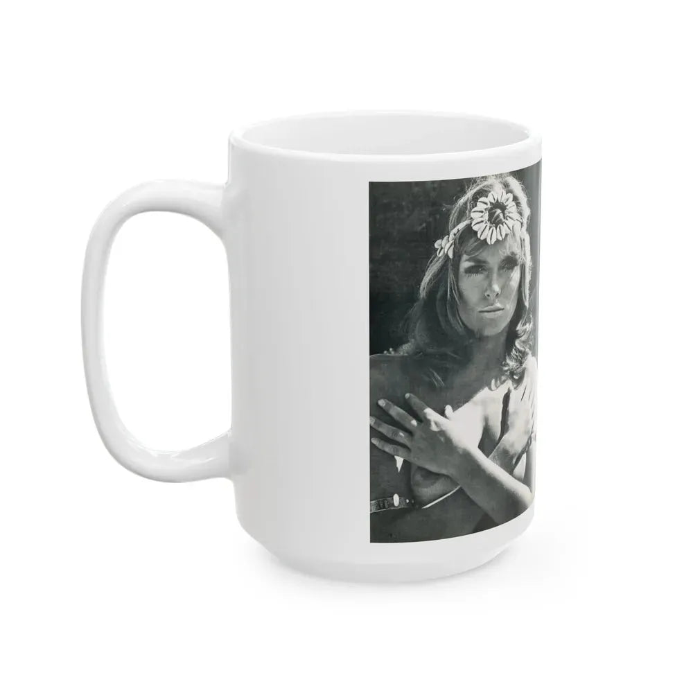 Julie Ege #213 (Vintage Female Icon) White Coffee Mug - Go Mug Yourself